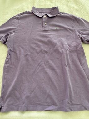 Vineyard Vines Men's Lavender purple boys xl 18 harbor Polo Shirt